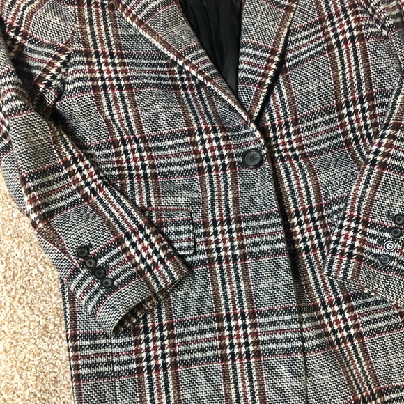ZARA WOOL LONG BLAZER COAT - Picture 3 of 10
